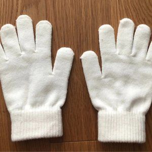 White Wool Gloves